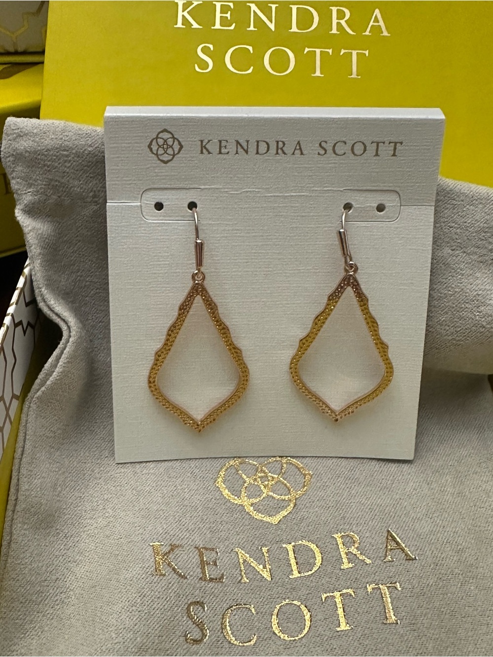 Kendra Scott Sophia Gold Earrings NWT